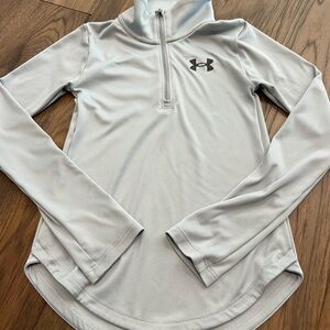 Under Armour Half Zip Long Sleeve Girls Small